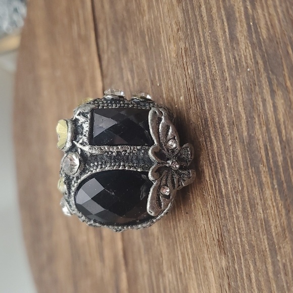 Victorian butterfly adjustable‎ ring missing a couple stone can be restored R540 - Picture 1 of 5